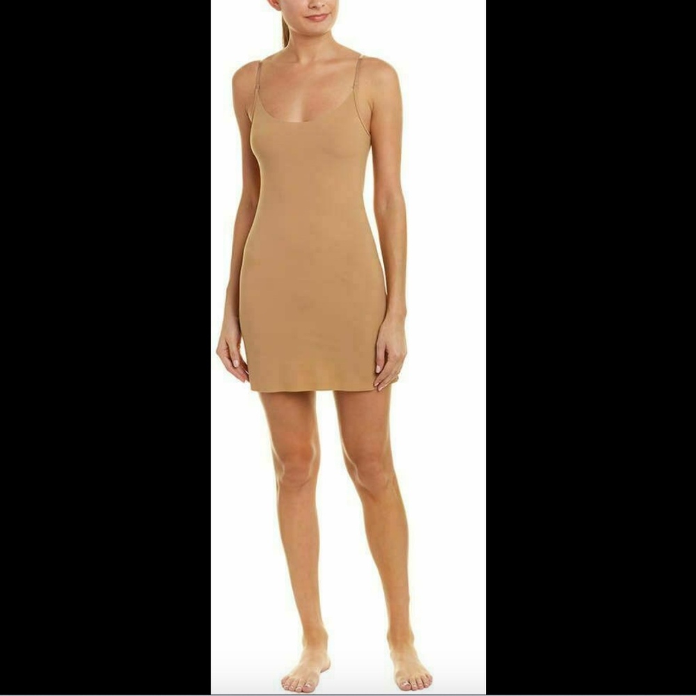 NWT $78 Comando Mini Cami Slip‎ uin Dark Nude S/M
